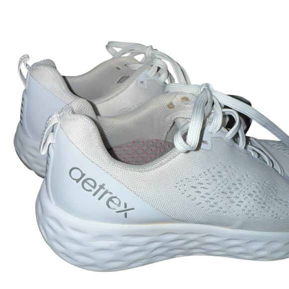 Aetrex Womens Danika Sneakers EU 39 US 8.5 White Athletic Comfort Platform - Picture 8 of 16